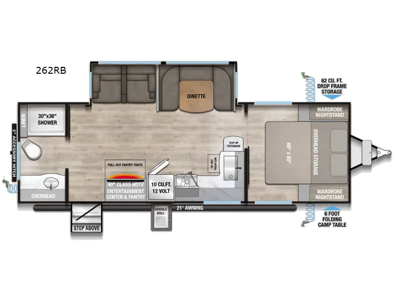 2026 Alliance RV Delta 262RB - Floor plan