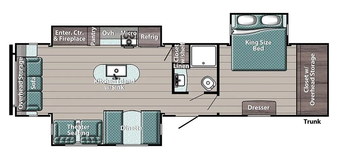 Gulf Stream Trailmaster Supreme 303RLI floor plan