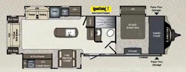 Keystone Laredo 330RL floor plan