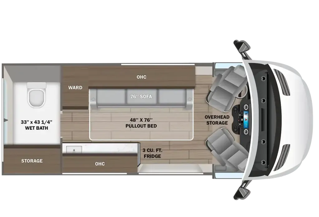 2026 Entegra Coach Launch 19AG floor plan