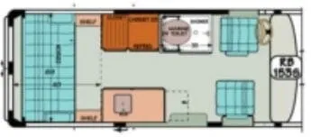Sportsmobile Transit 153S floor plan