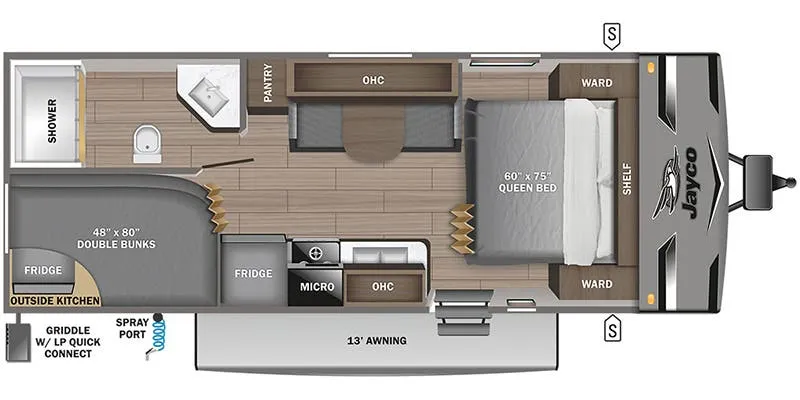 Jayco Jay Flight 224BH floor plan