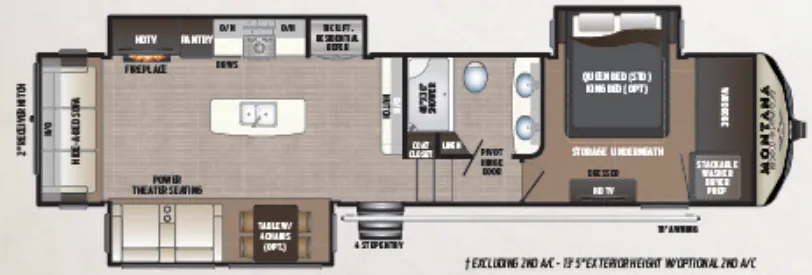 Keystone Montana High Country 331RL floor plan
