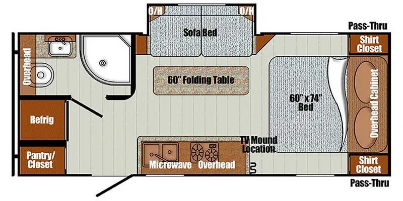 Gulf Stream Vista Cruiser CSKÂ 19.00 floor plan