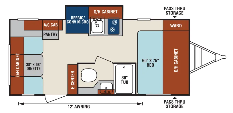 Venture RV Sonic Lite SL169VRD floor plan