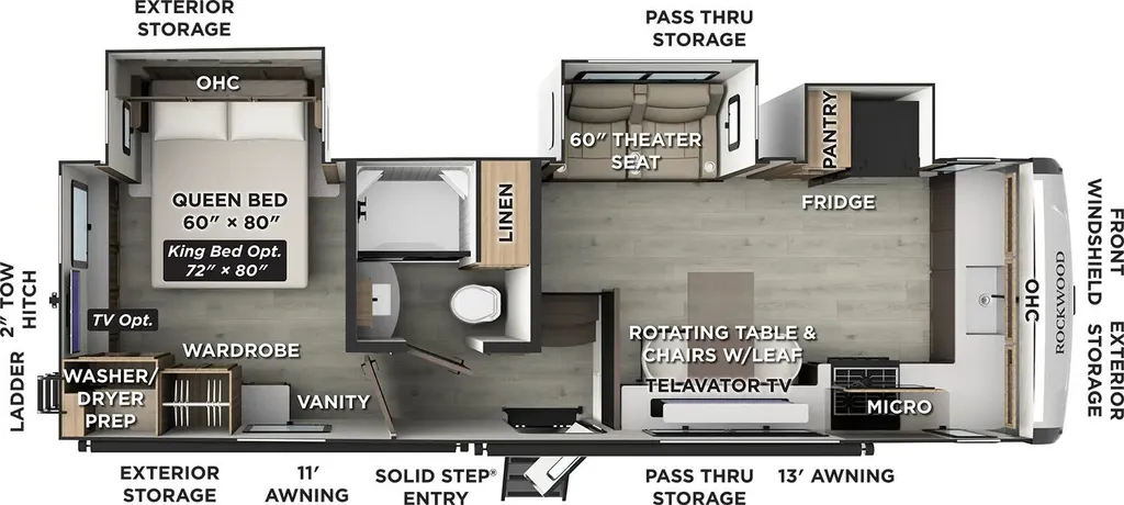 2026 Forest River Rockwood Signature 290SFK floor plan