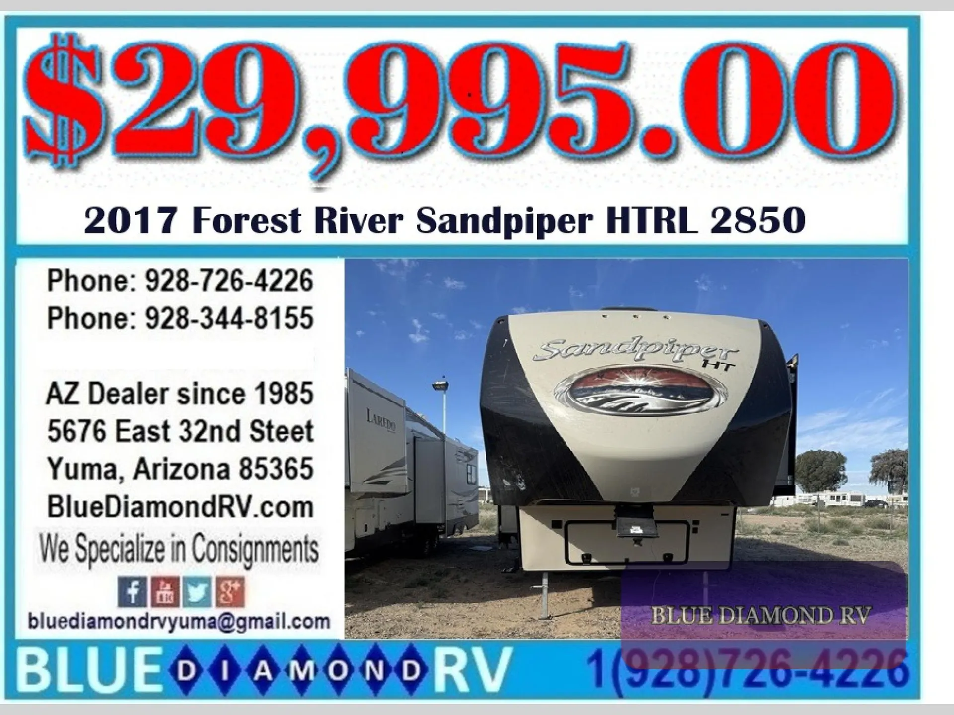 2017 Forest River Sandpiper HT 2850RL - Photo 2