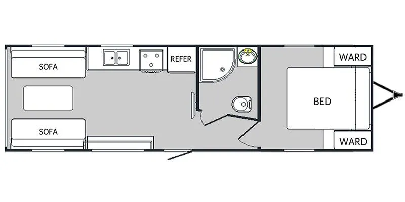 2021 Genesis Supreme Wanderer 26FSWL - Floor plan