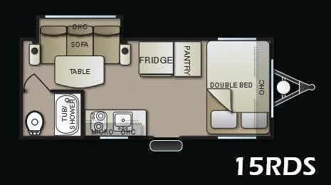 Pacific Coachworks Panther Mini 15RDS floor plan