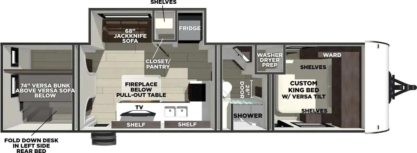 2026 Forest River Wildwood 300ICE - Floor plan