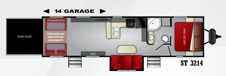 Cruiser RV Stryker ST 3214 floor plan