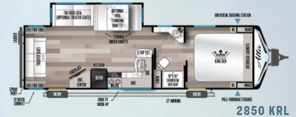 East to West Alta 2850KRL floor plan