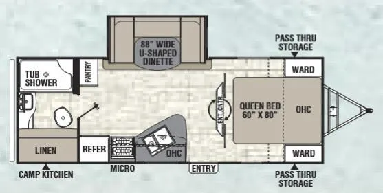 Coachmen Freedom Express Liberty Edition 231 RBDSLE floor plan