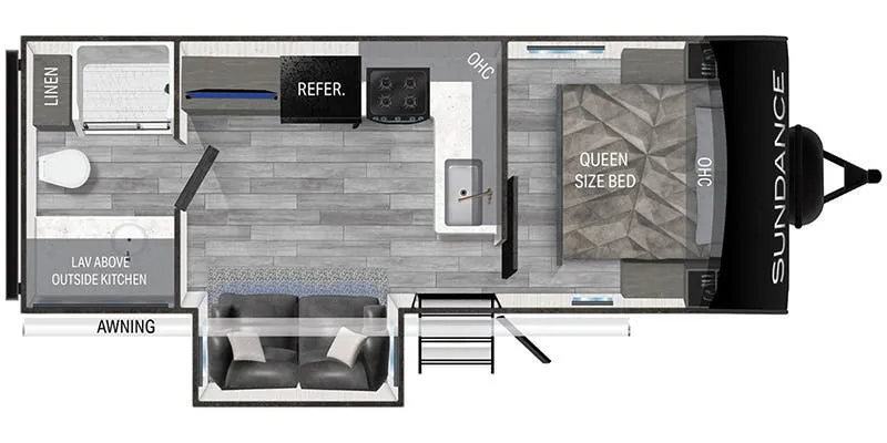 Heartland Sundance Ultra-Lite SDTT 222 RB floor plan