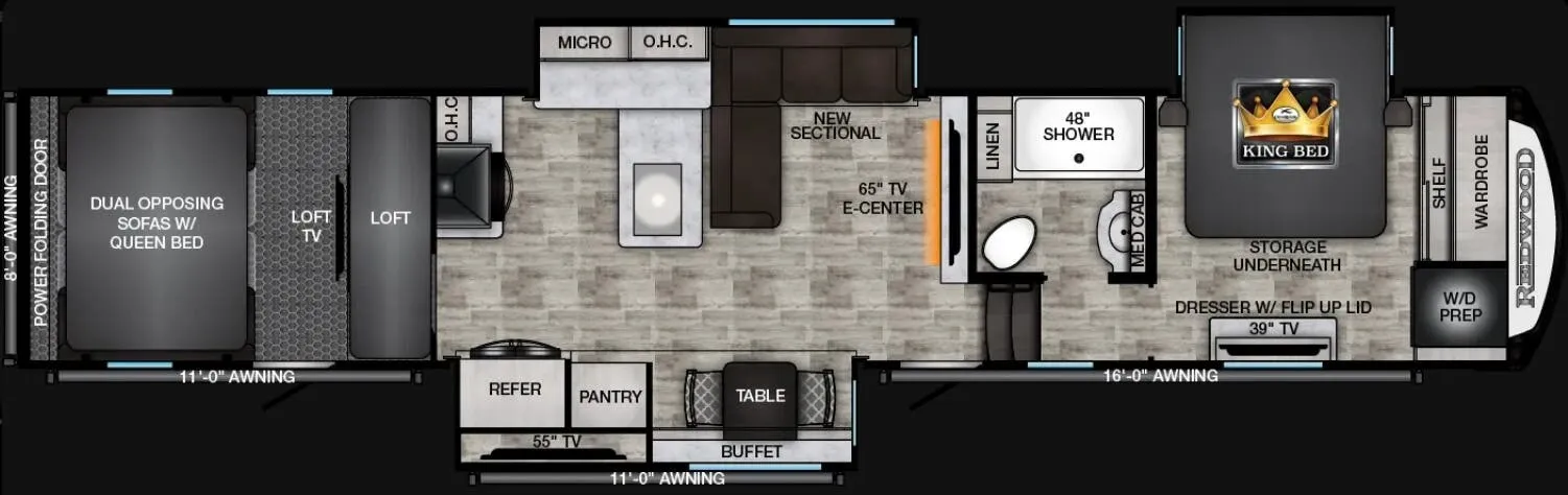 CrossRoads Redwood 4512TH floor plan