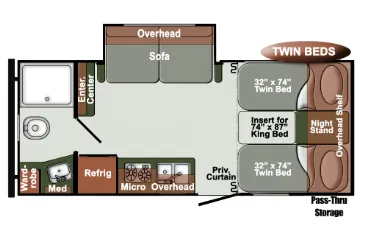 Gulf Stream Northern Express SVT 21TBS floor plan