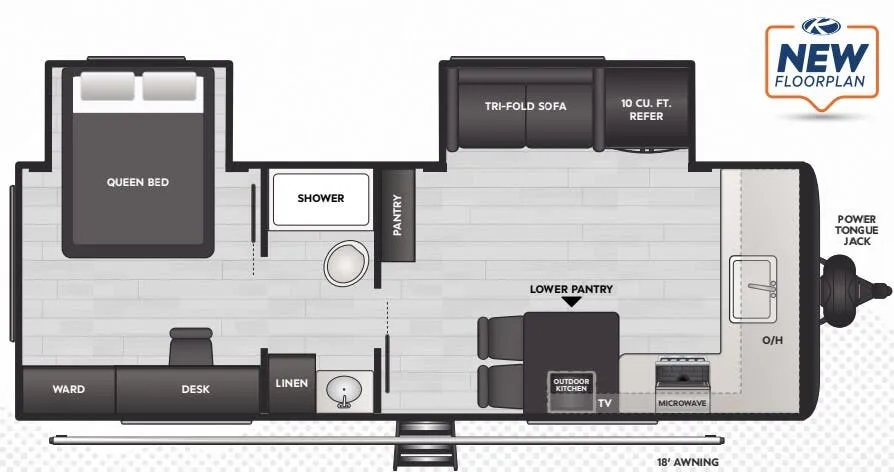 2025 Keystone SPRINGDALE PREMIUM 241FK - Floor plan