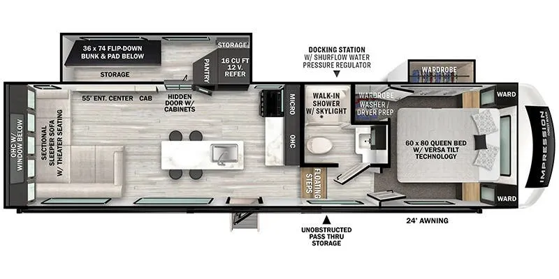 Forest River Impression 282RLVIEW floor plan