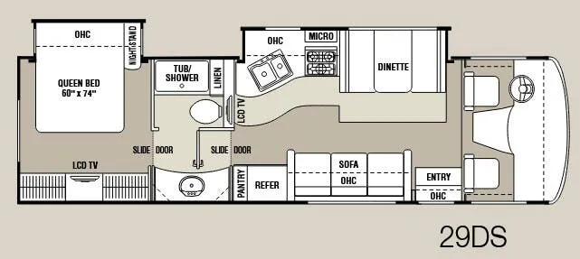 Coachmen Mirada 29DS floor plan