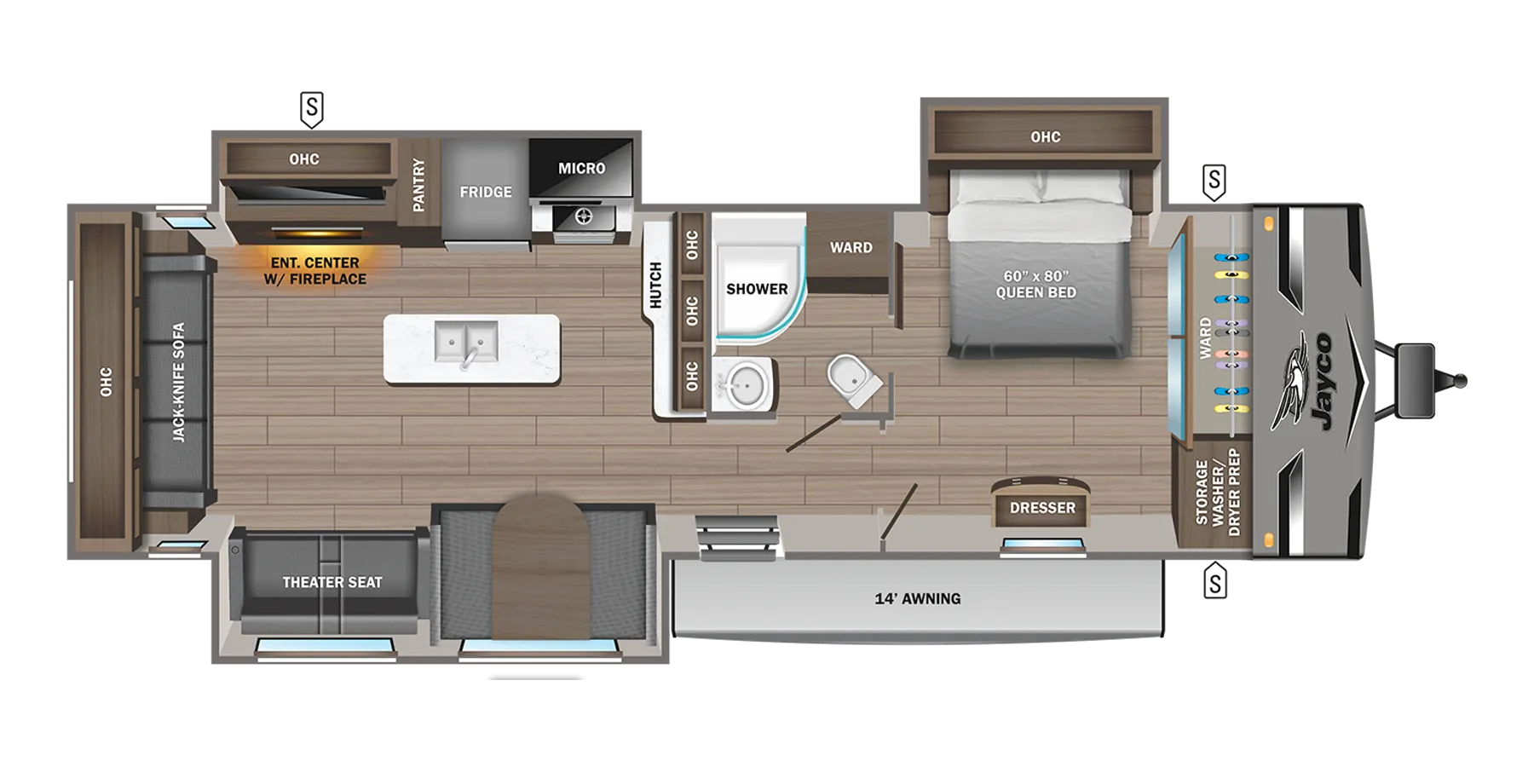 2023 Jayco Jay Flight 334RTS - Floor plan