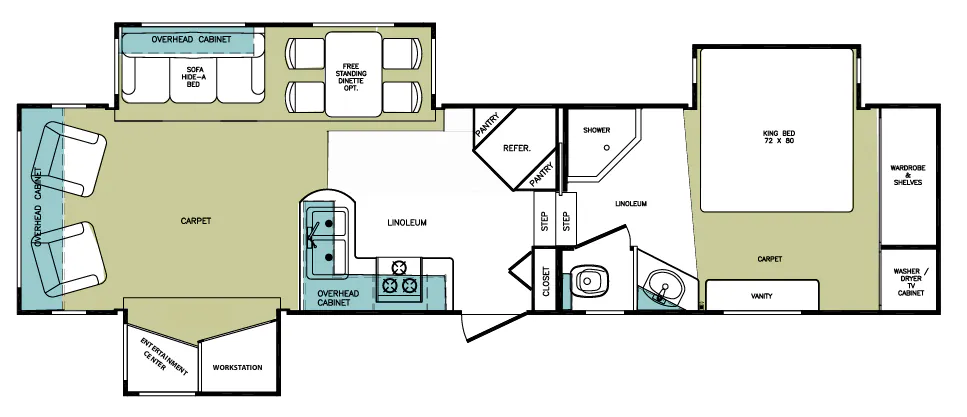 Forest River Cardinal 30MK floor plan