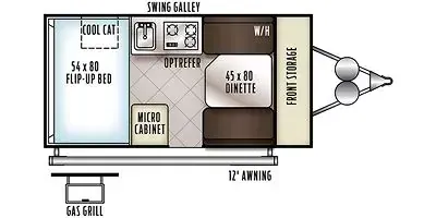 Forest River Flagstaff SE T12RBSSE floor plan