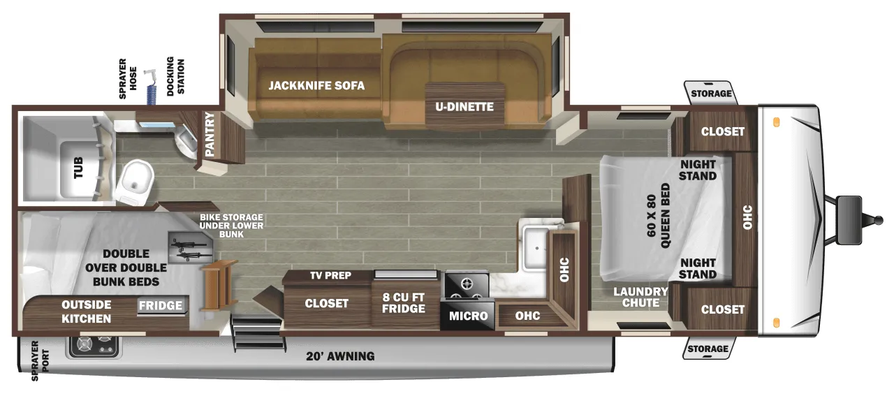 Starcraft Super Lite 281BH floor plan