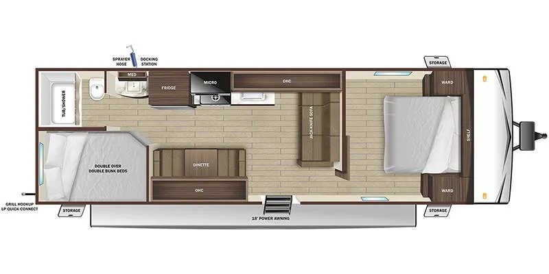 Highland Ridge Open Range Conventional 26BHE floor plan