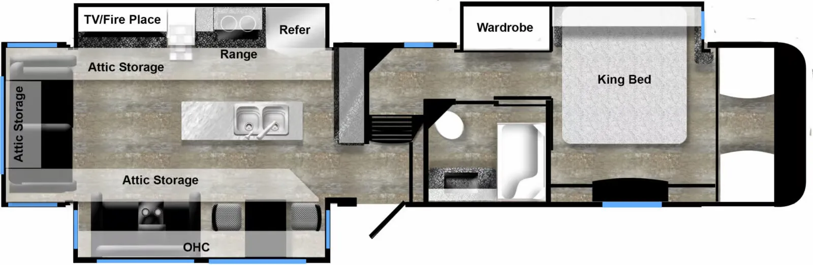 Luxe Gold 38GLS floor plan