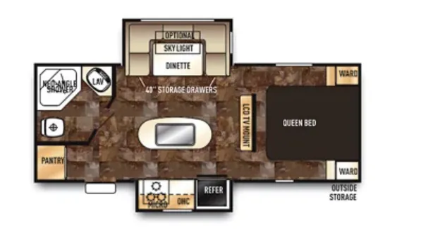 Forest River Cherokee 204RB floor plan