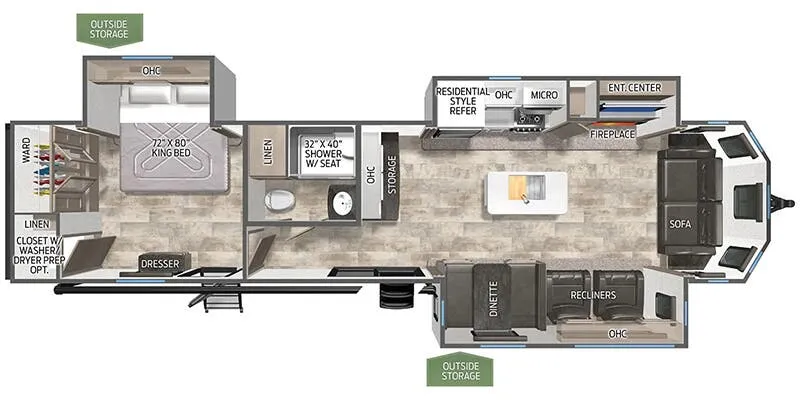 2026 Palomino Puma 37PFL - Floor plan