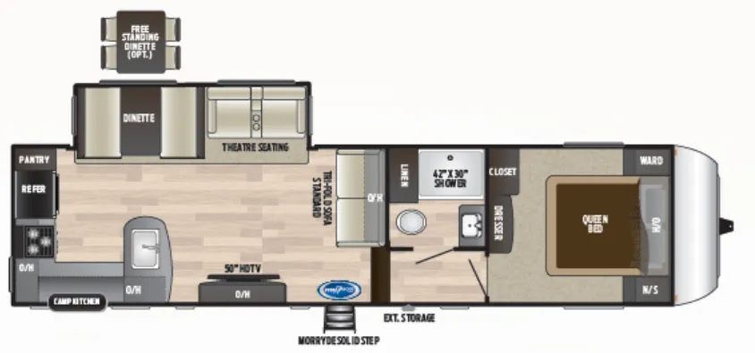 Keystone Hideout 292MLS floor plan