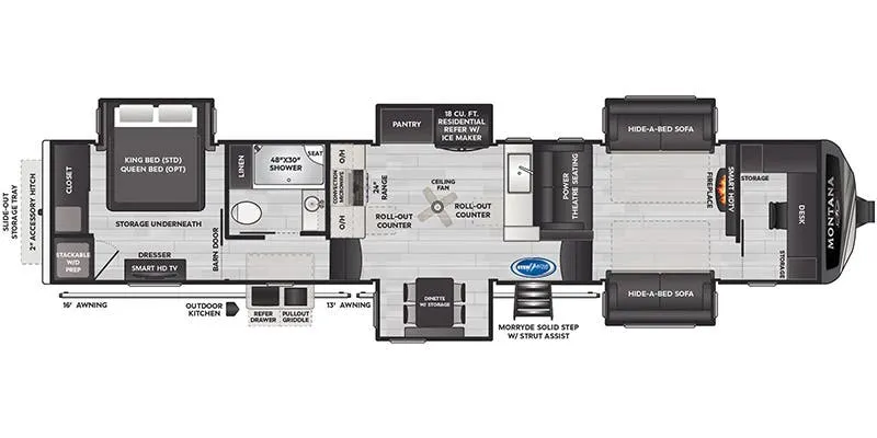 2025 Keystone Montana 3941FO - Floor plan