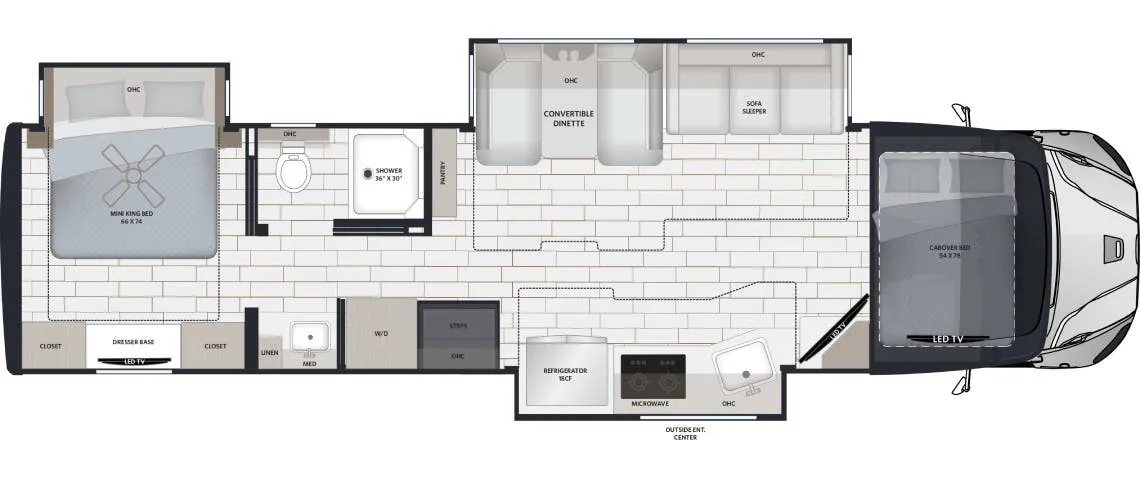 Renegade RV Verona LE 38LDG floor plan