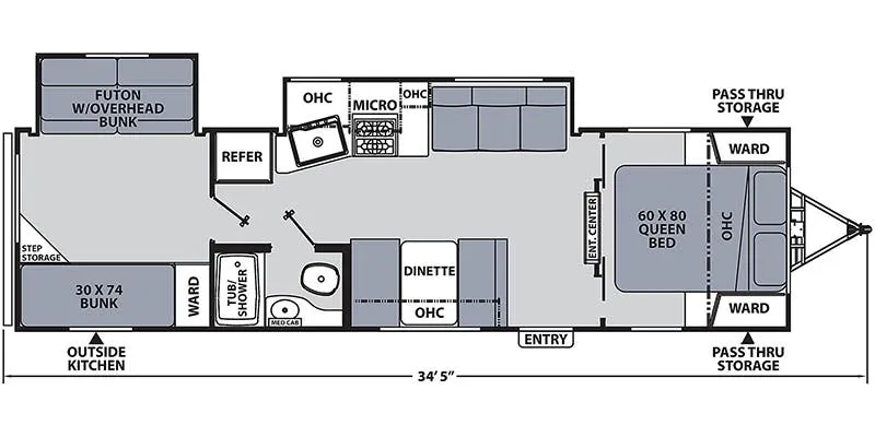 Coachmen Apex Ultra-Lite 300BHS floor plan