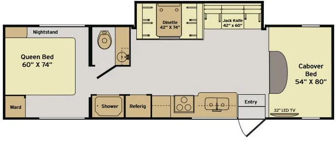 Fleetwood Surge 31W floor plan