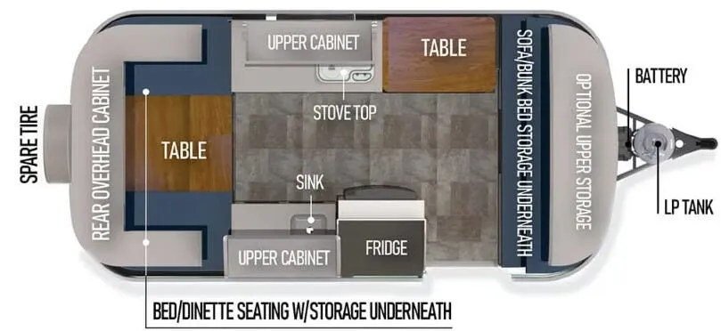 Scamp 16 Standard 16 STANDARD LAYOUT 3 floor plan