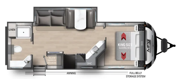 Cruiser RV MPG 2600RB floor plan