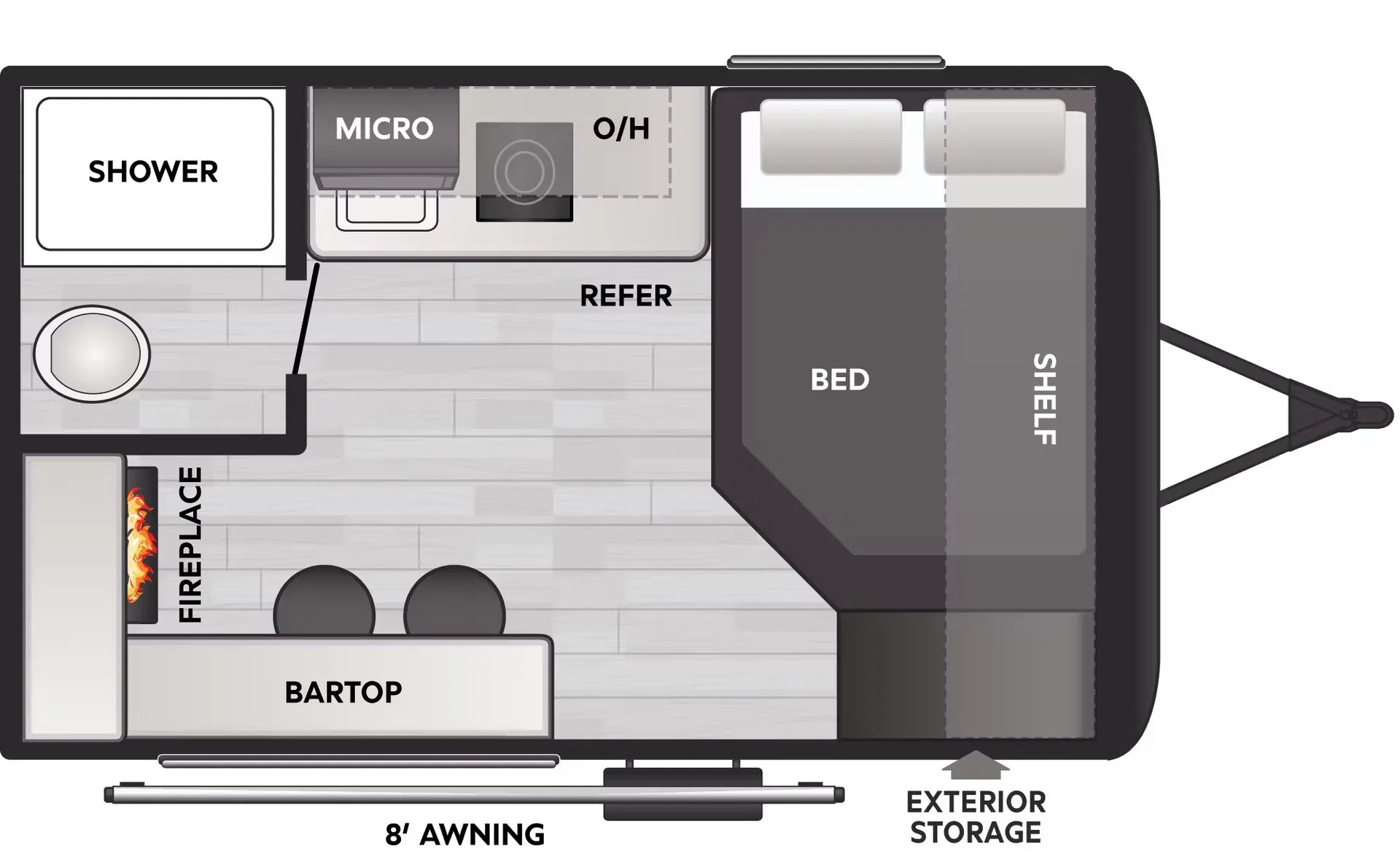 Keystone Coleman 13R floor plan