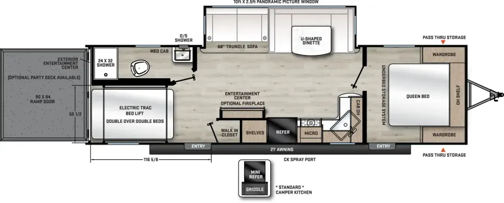 2026 Coachmen Catalina Trail Blazer 27THS floor plan