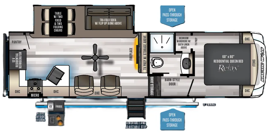 Forest River Cherokee Arctic Wolf 271RK floor plan