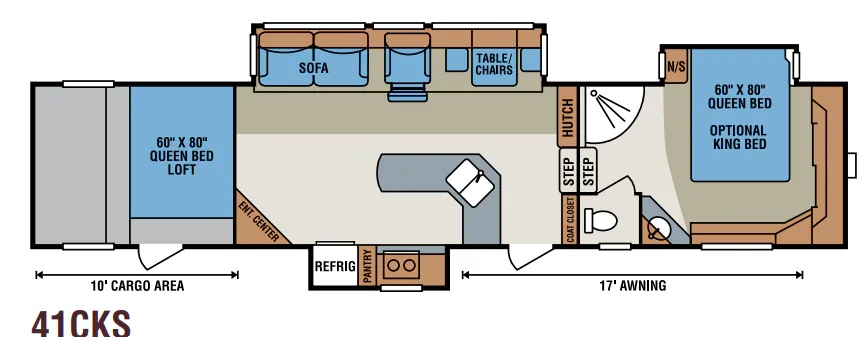 K-Z Venom 41CKS floor plan
