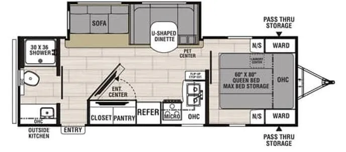 Coachmen Northern Spirit 2557RB floor plan