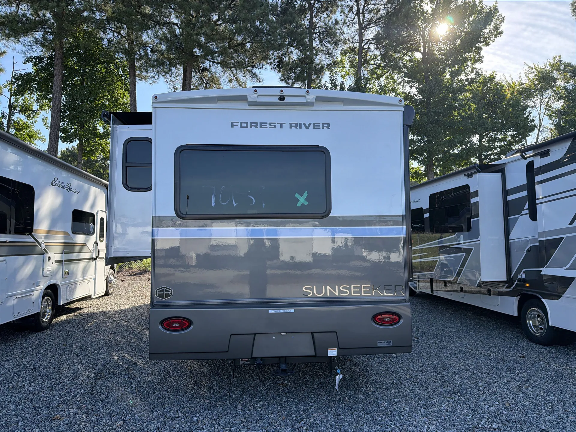 2027 Forest River Sunseeker 2860DS — backside
