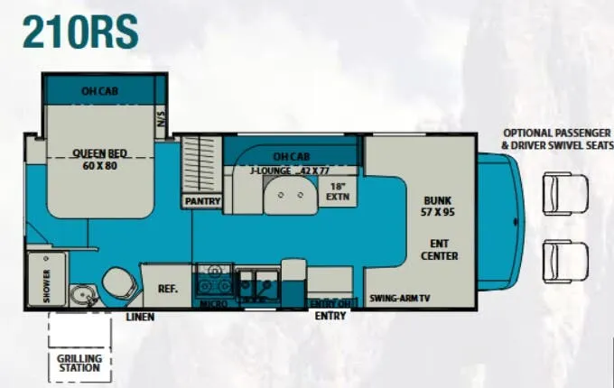 Coachmen Leprechaun 210RS floor plan