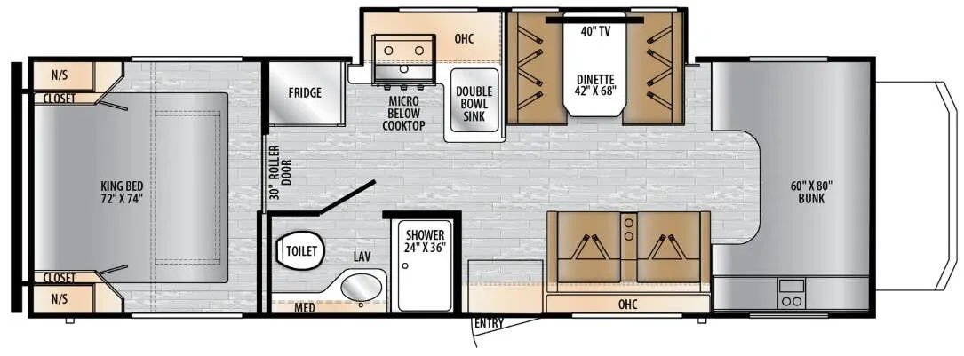 East to West Entrada 2800S floor plan