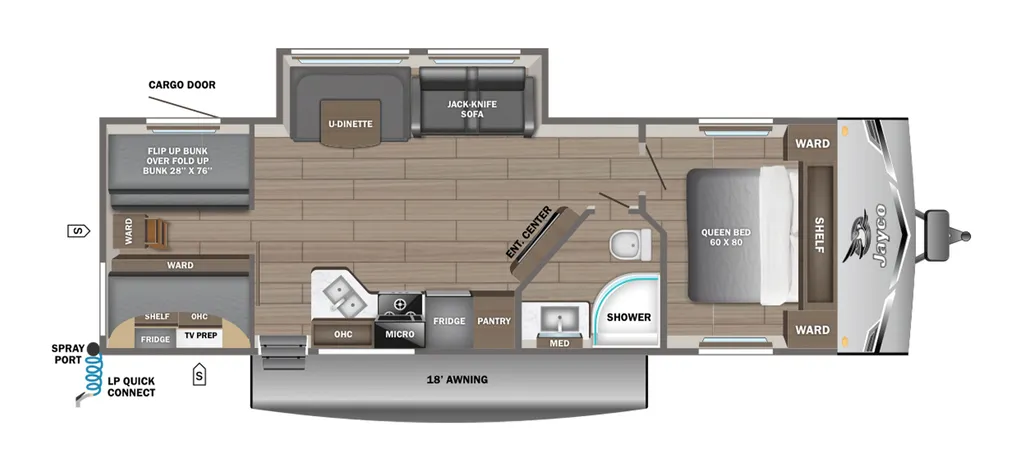 2027 Jayco Jay Flight SLX 295TBS floor plan