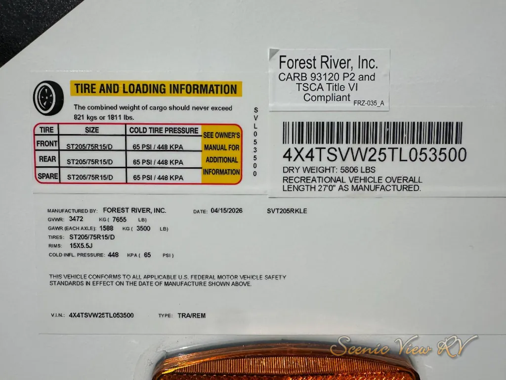 2026 Forest River Surveyor Legend 205RKLE, Photos photo 65