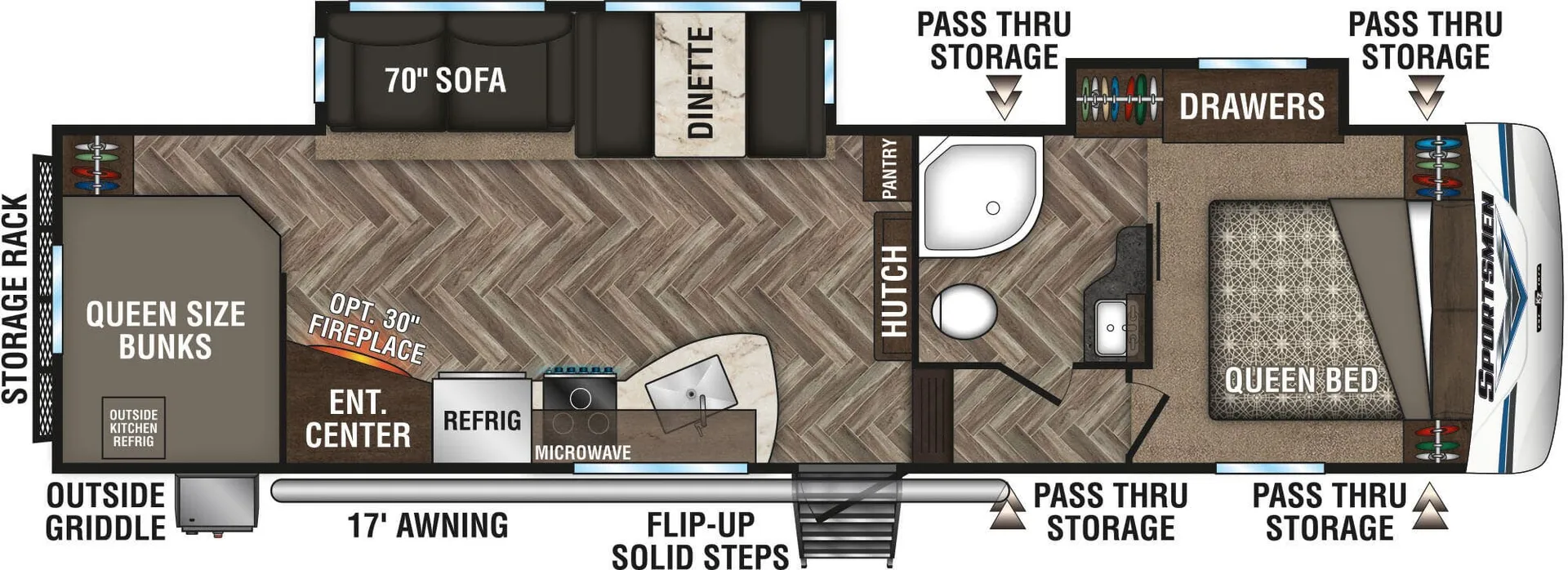 K-Z Sportsmen 292BHK floor plan
