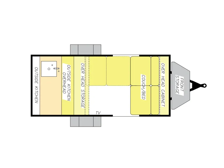 2025 Modern Buggy Trailers Country Born CB12 floor plan